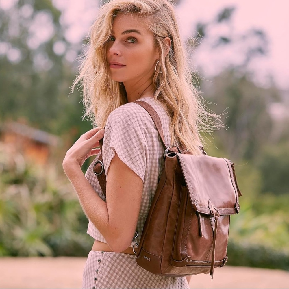 The Sak Brown Leather Backpack